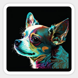 Chihuahua Pop Art Painting Sticker